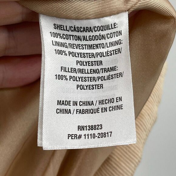 Idyllwind Beige Long Sleeve Knox Corduroy Fringe Puffer Jacket Size XL - Picture 4 of 9